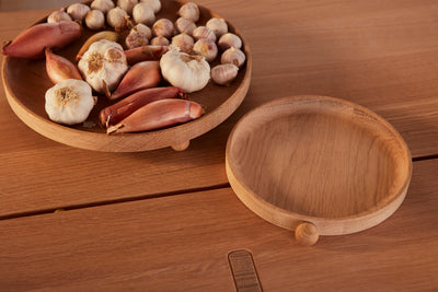 product image for inka wood tray round small nature by oyoy l300217 3 15