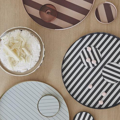product image for oka tray round bordeaux rose silicone mat design by oyoy 2 81