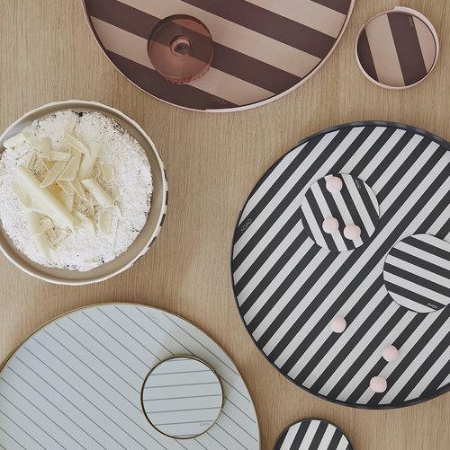 media image for oka tray round bordeaux rose silicone mat design by oyoy 2 236