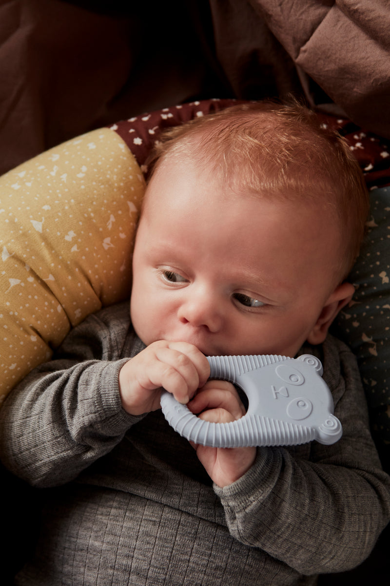 media image for ninka ling ling baby teether pack of 2 pale mint dusty blue by oyoy m107171 3 232