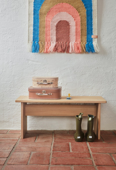 product image for follow the rainbow mini wall rug blue by oyoy m107217 2 86