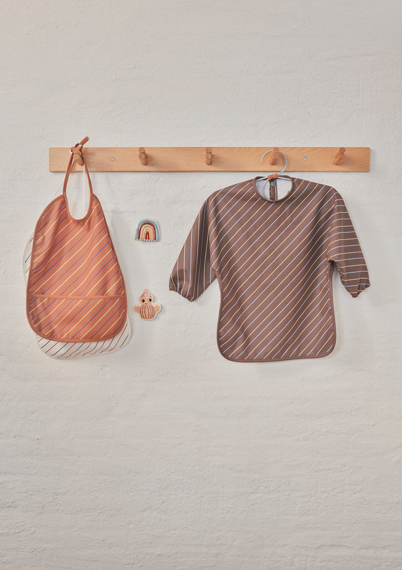 media image for bib striped pack of 2 mellow caramel by oyoy m107166 3 297