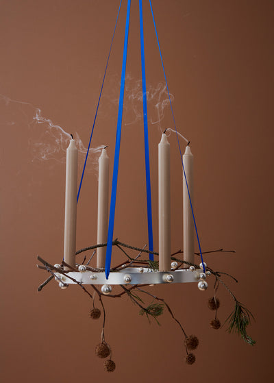 product image for pearl advent candleholder silver by oyoy 4 15