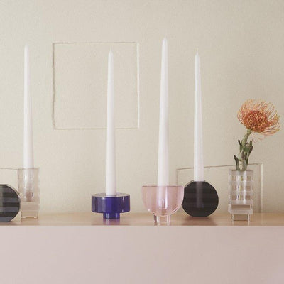 product image for Round Graphic Candleholder in Black design by OYOY 51