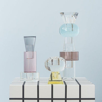 product image for nordic candleholder in clear in various shapes design by oyoy 3 96