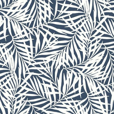product image for Oahu Fronds Wallpaper in Navy and White from the Water's Edge Collection by York Wallcoverings 80