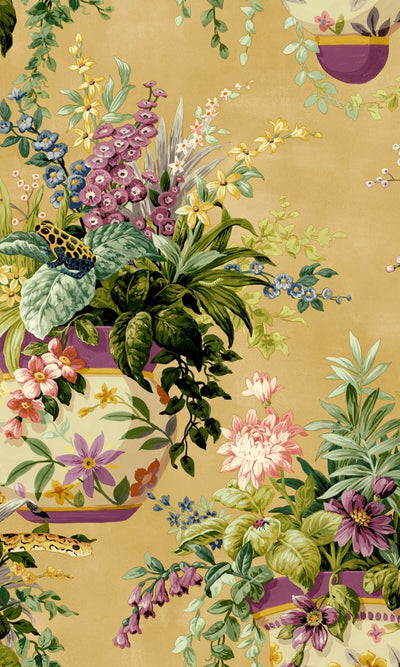 product image for Vintage inspired Hidden Jungle Wallpaper in Ochre 7