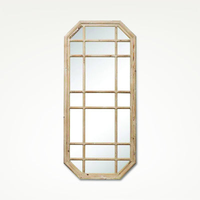 product image for octagon wood framed mirror 1 37