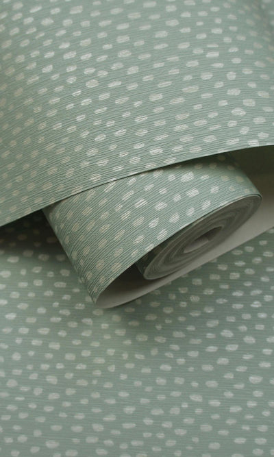 product image for Duck Egg Dotted Plain Simple Textured Wallpaper by Walls Republic 59
