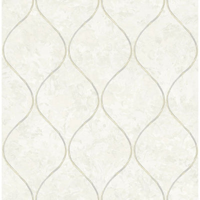 product image of Ogee Wallpaper in Neutrals from the French Impressionist Collection by Seabrook Wallcoverings 575