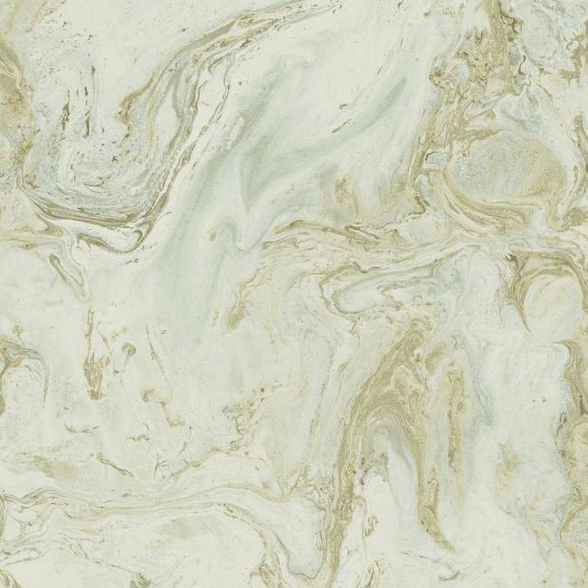 media image for Oil and Marble Wallpaper in Green and Gold from the Natural Opalescence Collection by Antonina Vella for York Wallcoverings 224