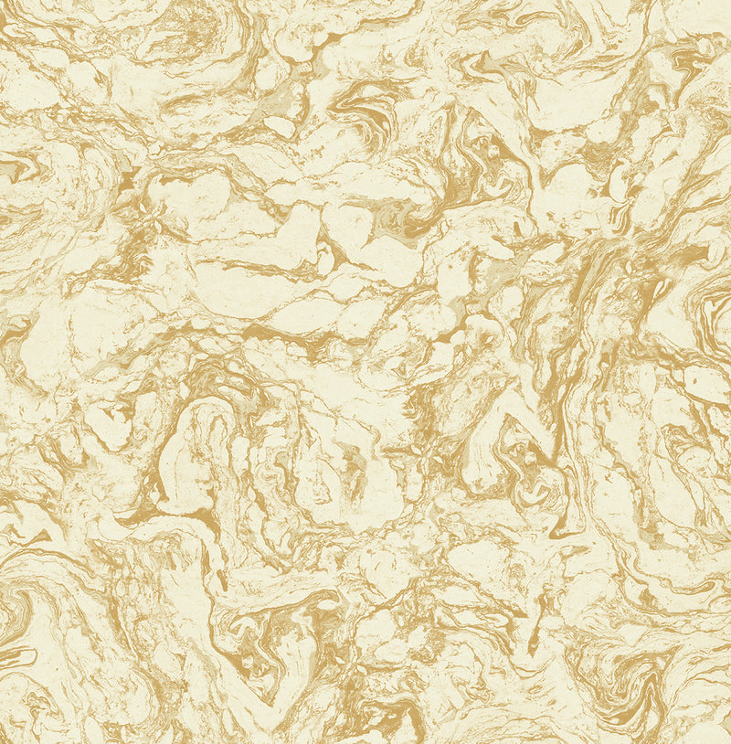media image for Oil and Water Wallpaper in Gold from the Caspia Collection by Wallquest 243