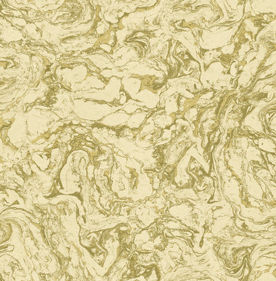product image for Oil and Water Wallpaper in Green and Gold from the Caspia Collection by Wallquest 49