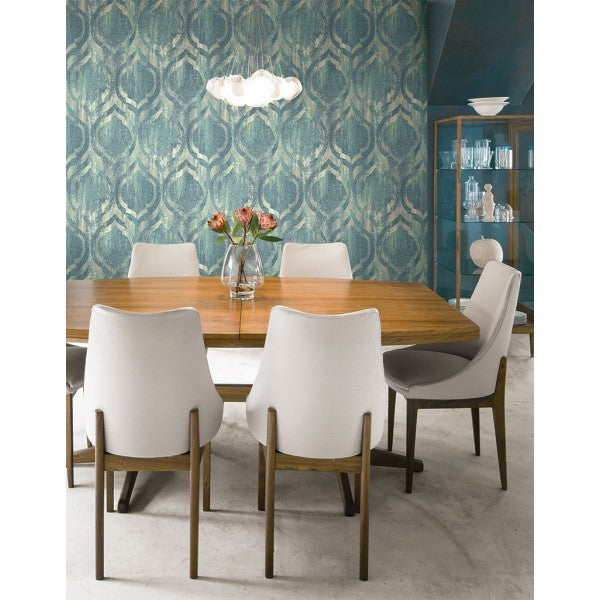 media image for Old Danube Wallpaper in Blue from the Lugano Collection by Seabrook Wallcoverings 267