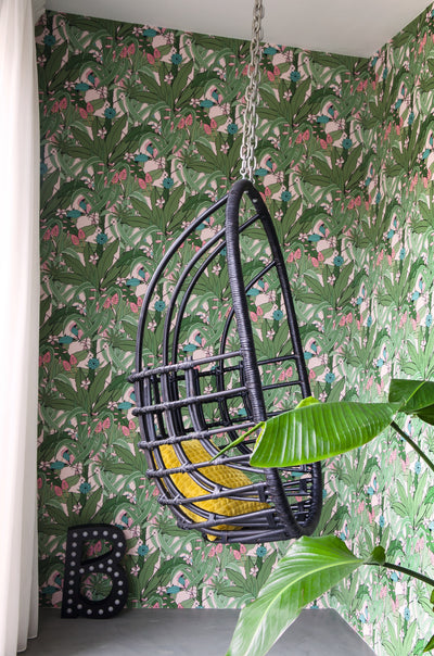 product image for Olive Tropical Pop Wallpaper by Walls Republic 90