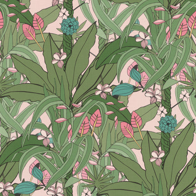 product image for Olive Tropical Pop Wallpaper by Walls Republic 34