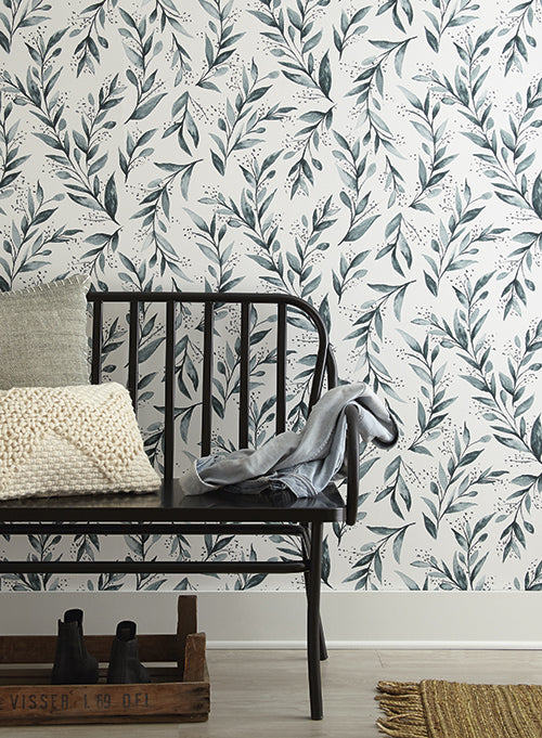 media image for Olive Branch Wallpaper from Magnolia Home Vol. 2 by Joanna Gaines 256