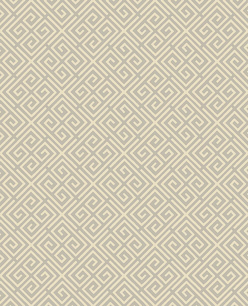media image for omega taupe geometric wallpaper from the symetrie collection by brewster home fashions 1 296