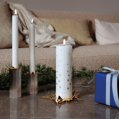 product image for classic christmas star pillar candleholder 4 75
