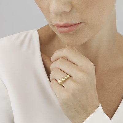 product image for Grape Yellow Gold Slim Rings by Georg Jensen 49