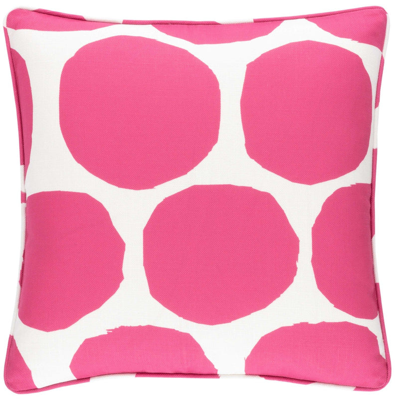 media image for on the spot fuchsia indoor outdoor decorative pillow by annie selke fr748 pil22 1 228
