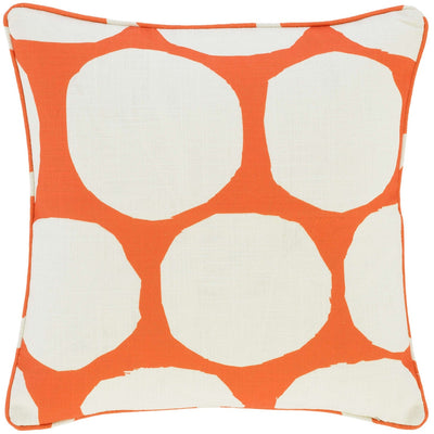product image for on the spot orange indoor outdoor decorative pillow by annie selke fr611 pil22kit 3 21