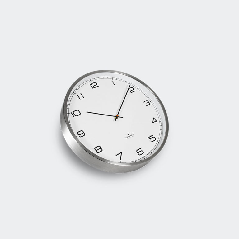 media image for One25 Silent Wall Clock White Arabic by Huygens 281