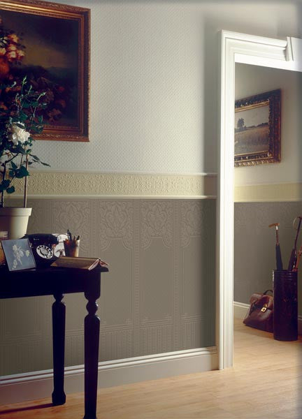media image for Oriental Paintable Dado Wallpaper design by Brewster Home Fashions 249