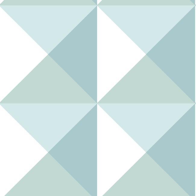 media image for sample origami peel stick wallpaper in blue by roommates for york wallcoverings 1 213