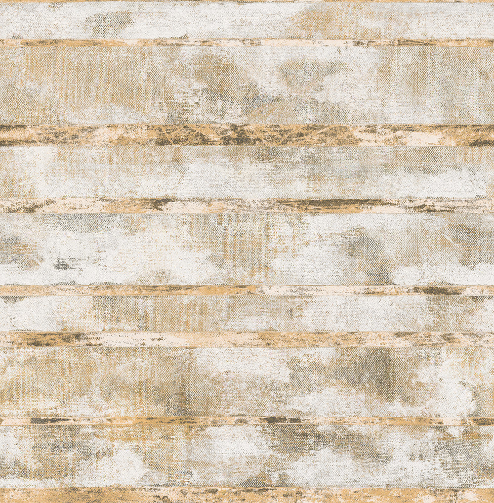 Shop Sample Otis Wallpaper in Brown and Off-White from the Metalworks