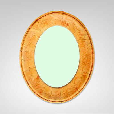 product image for oval wood framed mirror 1 98