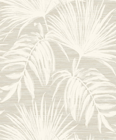 product image of sample overgrown botanical wallpaper in taupe by walls republic 1 523