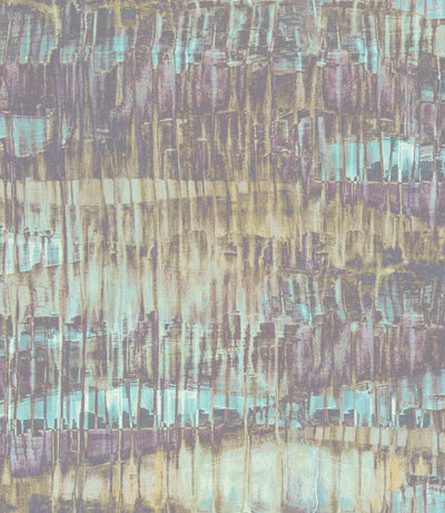 product image of sample oxide wallpaper in purple green and gold from the aerial collection by mayflower wallpaper 1 579