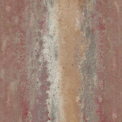 product image of sample oxidized metal peel stick wallpaper in red by roommates for york wallcoverings 1 564