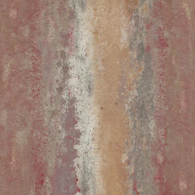 media image for Oxidized Metal Peel & Stick Wallpaper in Red by RoomMates for York Wallcoverings 219