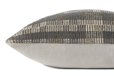 product image for Cove Hand Woven Smoke Natural Pillow By Amber Lewis X Loloi P005Pal0022Sknapil1 3 47