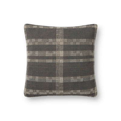 product image for Cove Hand Woven Smoke Natural Pillow By Amber Lewis X Loloi P005Pal0022Sknapil1 1 27