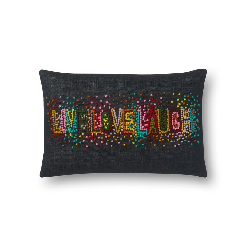 media image for Black & Multi Pillow by Loloi 261