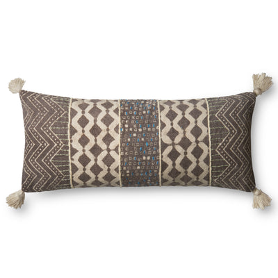 product image of Grey & Multi Pillow by Loloi 525
