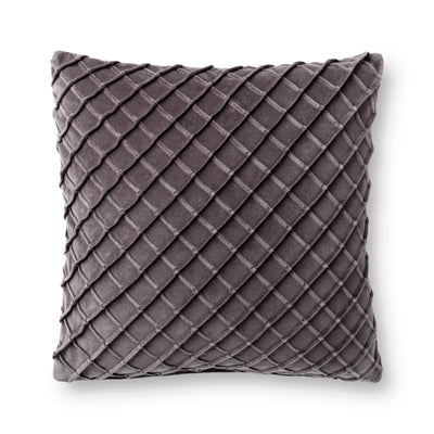 product image of Charcoal Velvet Pillow by Loloi 554
