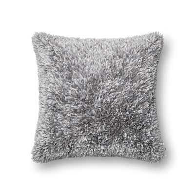 product image of Grey Ribbon Shag Pillow by Loloi 511