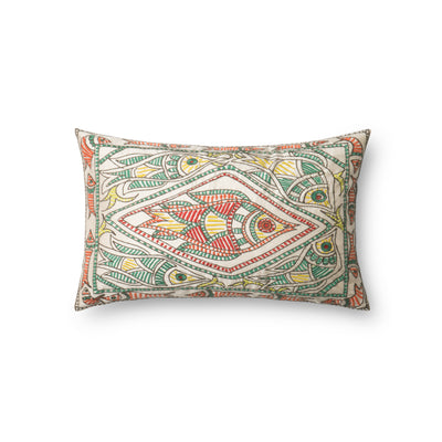 product image of Multi Colored Appliqued Pillow by Loloi 514
