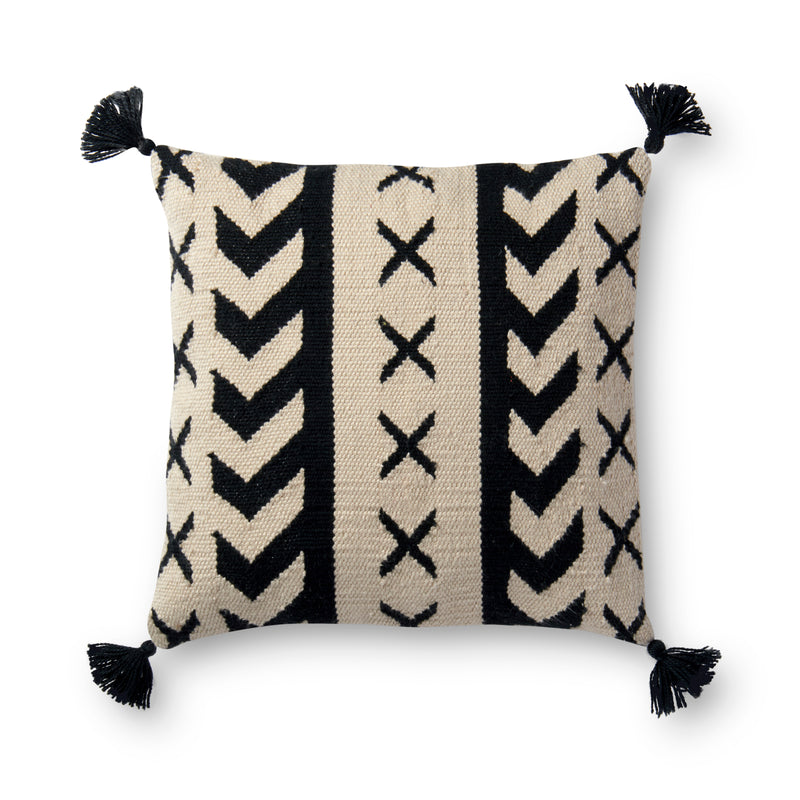 media image for Black & Ivory Indoor/Outdoor Pillow by Loloi 292
