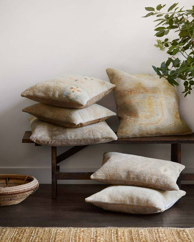 product image for ed pillow in beige gold by ellen degeneres for loloi 2 57