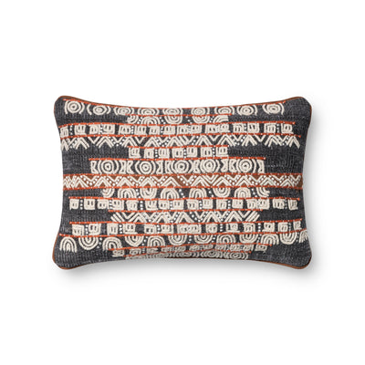 product image of Blue & Rust Woven Pillow by Loloi 565