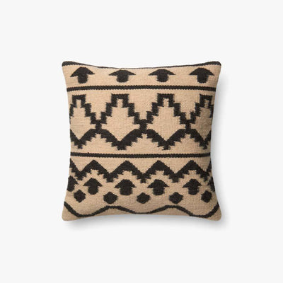 product image for ed pillow in ivory black by ellen degeneres for loloi 1 54