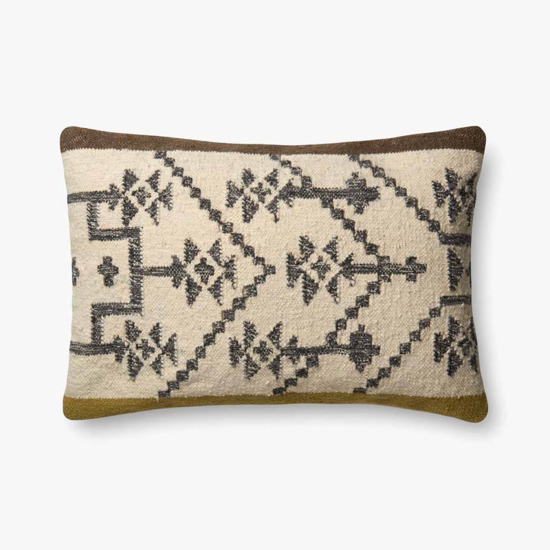 media image for ed pillow in olive taupe by ellen degeneres for loloi 1 263