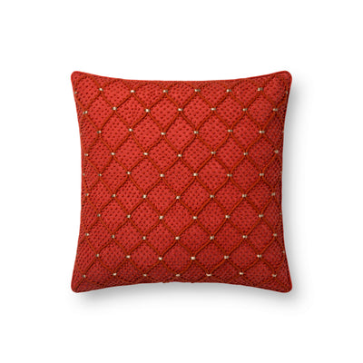 product image of Rust & Gold Pillow by Loloi 545
