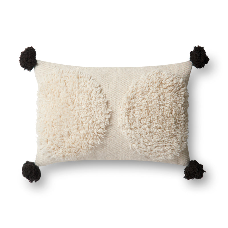 media image for Shaggy Ivory & Black Pillow by Justina Blakeney 215