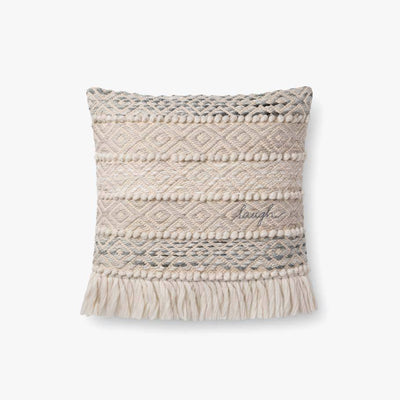 product image of ed pillow in grey natural by ellen degeneres for loloi 1 1 51